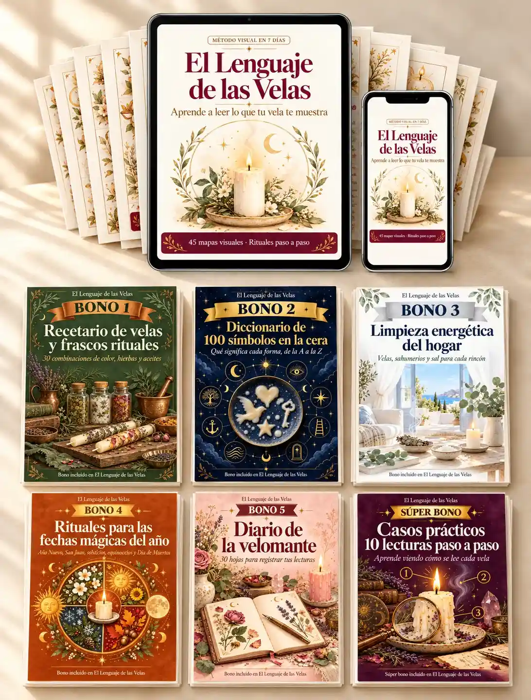 El Lenguaje de las Velas con el método principal y los seis bonos